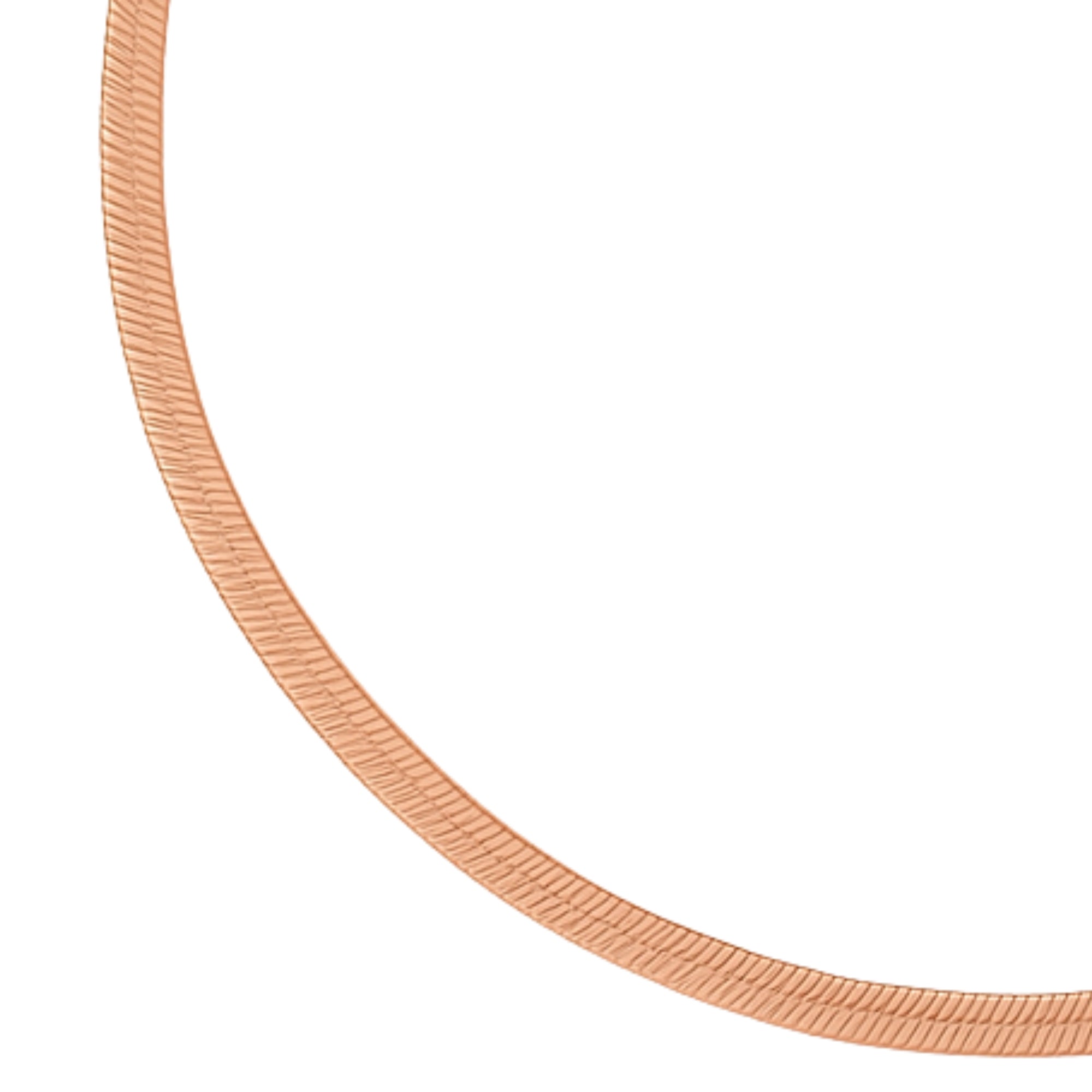 Braided Rose Gold Plated 925 Sterling Silver Anklet