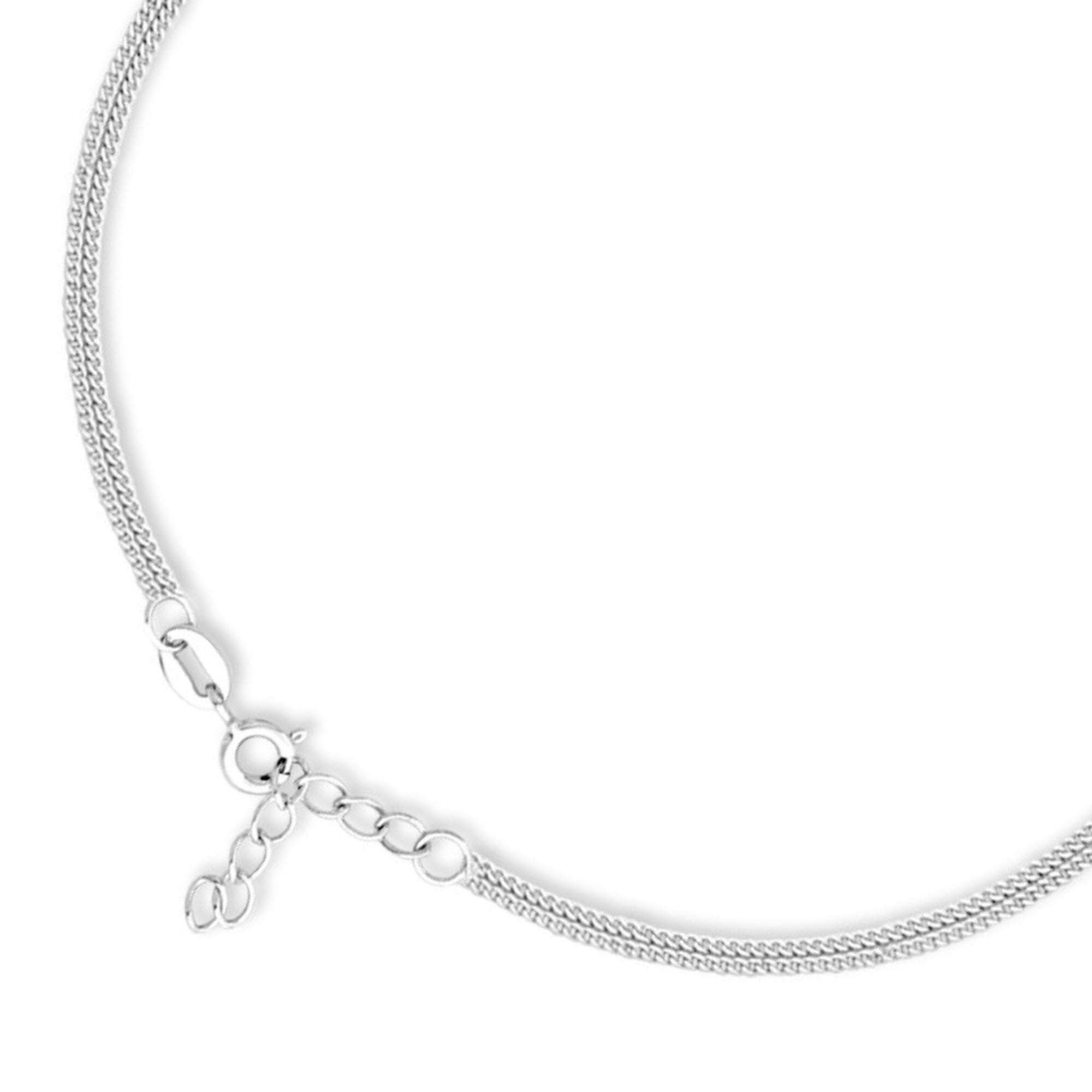 Black Bow Jewelry 3.5mm Rhodium Plated Sterling Silver Solid D/C Rope Black Bow Jewelry 3.5mm Rhodium Plated Sterling Silver Solid D/C Rope