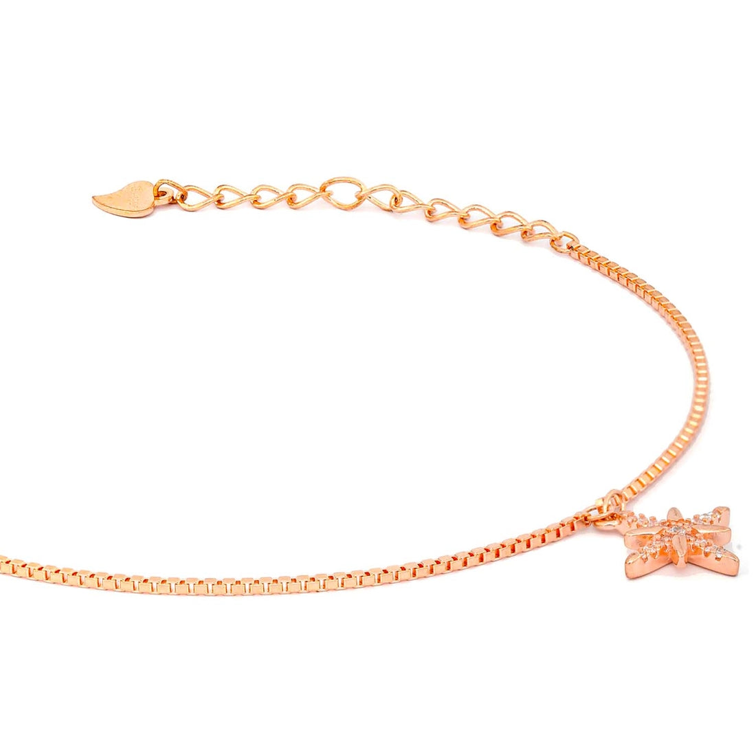 Starry Charms Rose Gold 925 Silver Bracelet