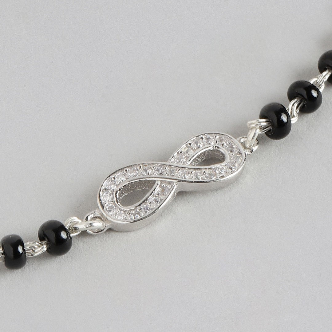 Infinity 925 Silver Mangalsutra Bracelet