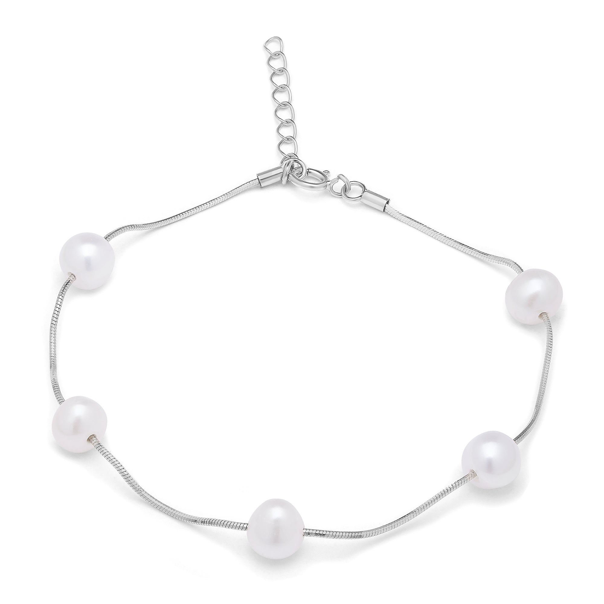 Divine Pearl 925 Silver Bracelet