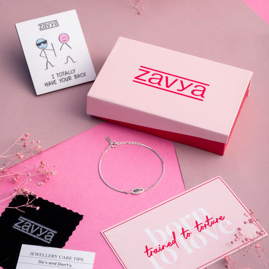 Evil Eye 925 Silver Bracelets Gift Hamper