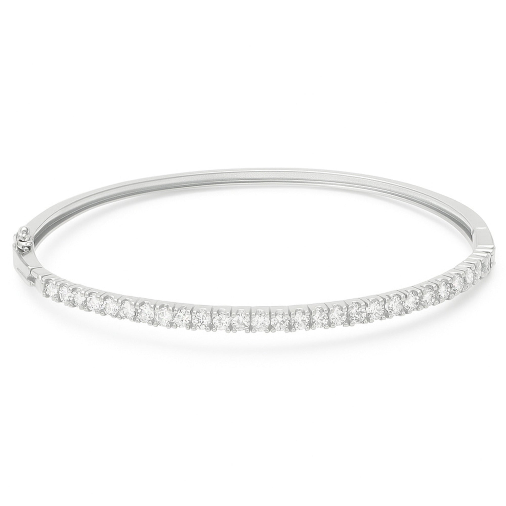 Square Solitaire CZ 925 Sterling Silver Bracelet