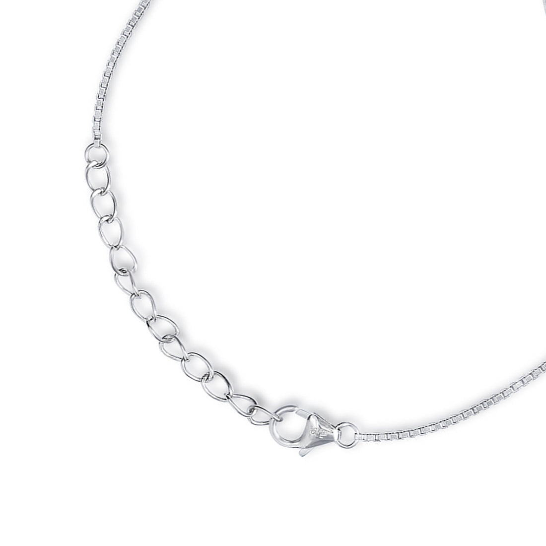 Infinite Radiance Cascade Rhodium-Plated 925 Sterling Silver Bracelet