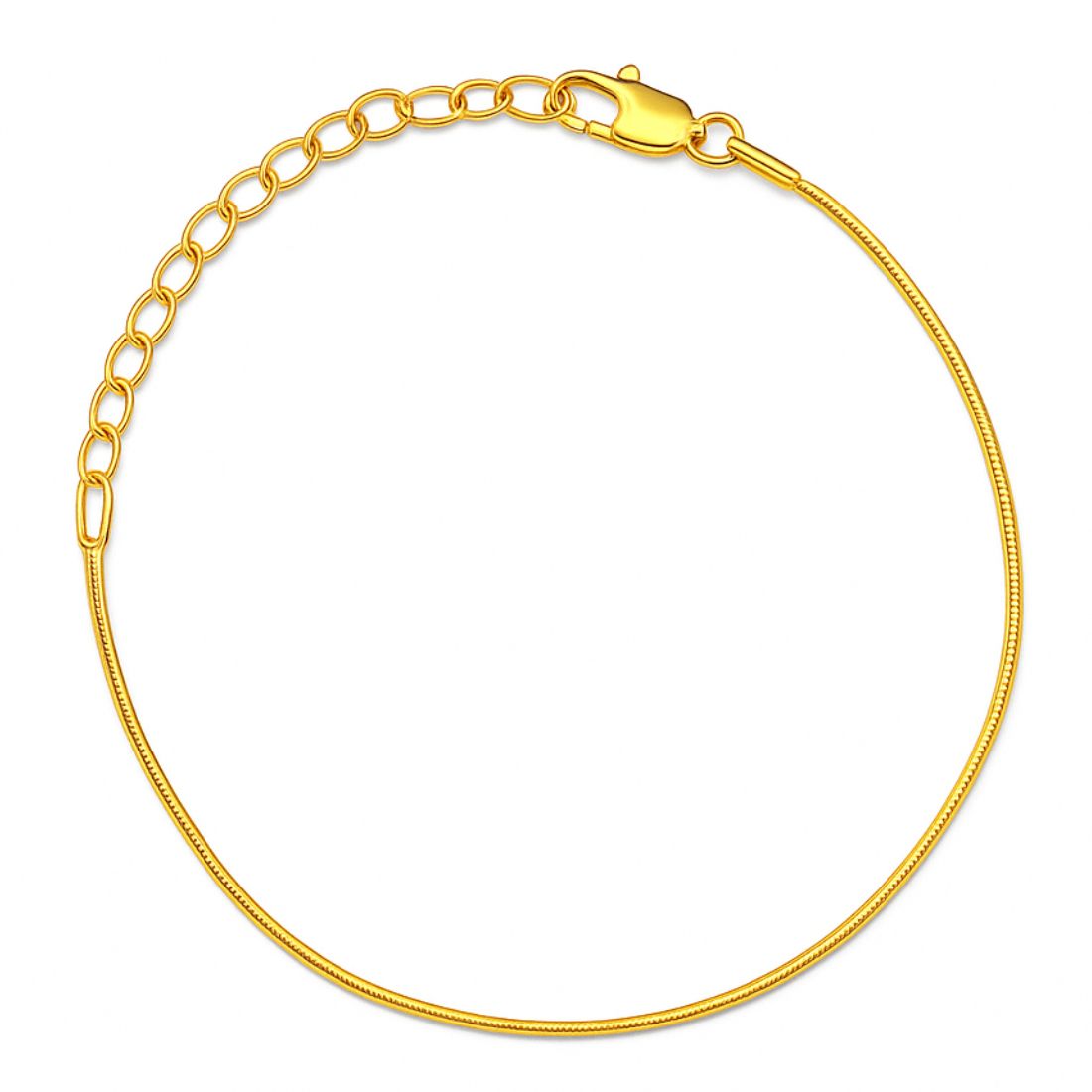 Golden Chainlink Gold Plated 925 Sterling Silver Chain Bracelet