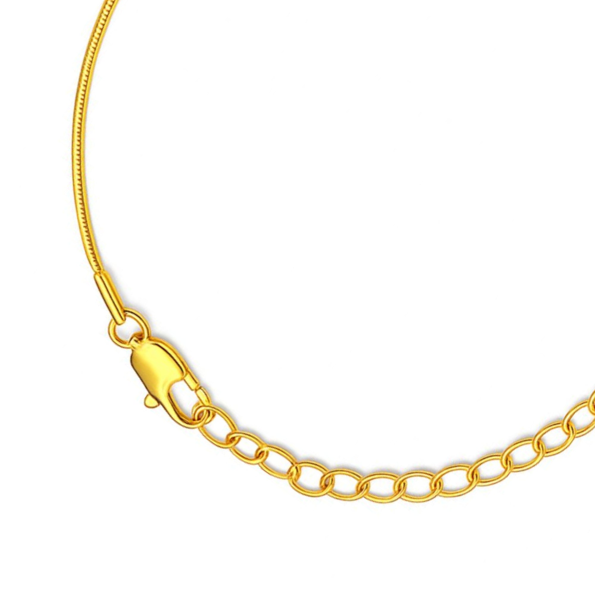 Golden Chainlink Gold Plated 925 Sterling Silver Chain Bracelet