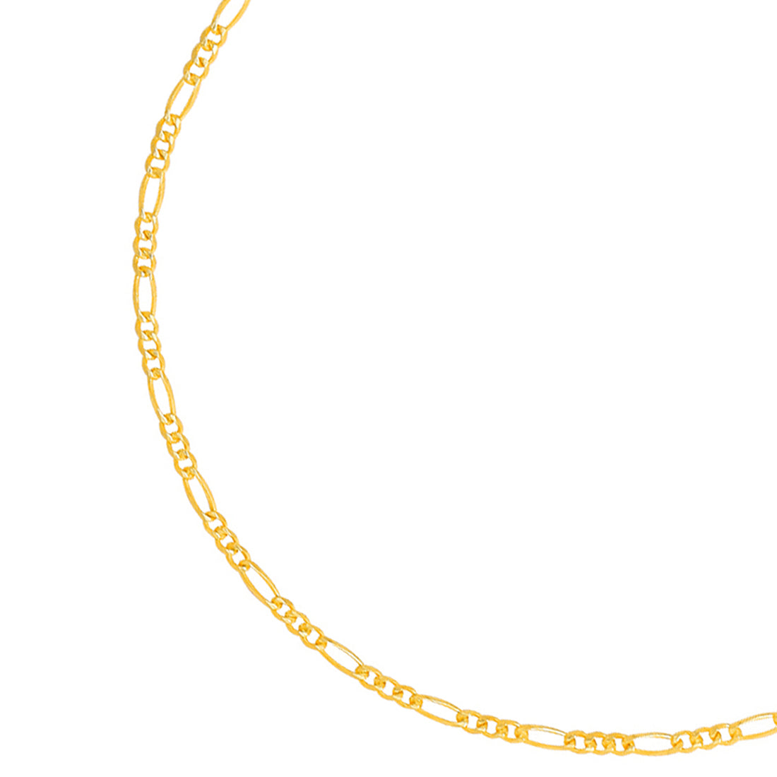 Minimalist Gold-Plated 925 Sterling Silver Women's Figaro Chain Bracelet