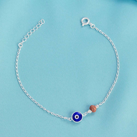 Protective Charm Silver Plated 925 Sterling Silver Bracelet