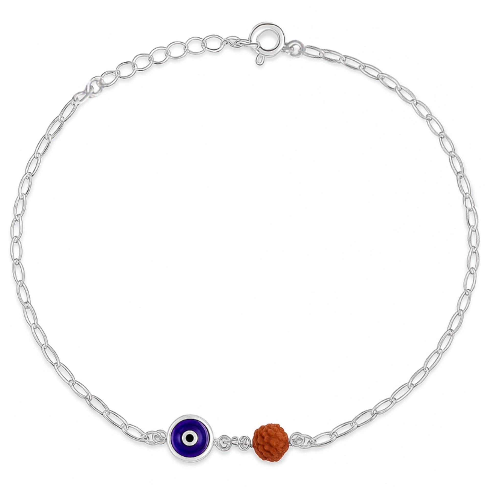 Protective Charm Silver Plated 925 Sterling Silver Bracelet