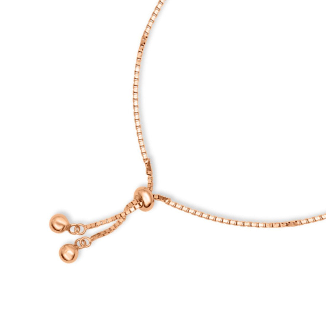 Heart Rose Gold Plated 925 Sterling Silver Bracelet