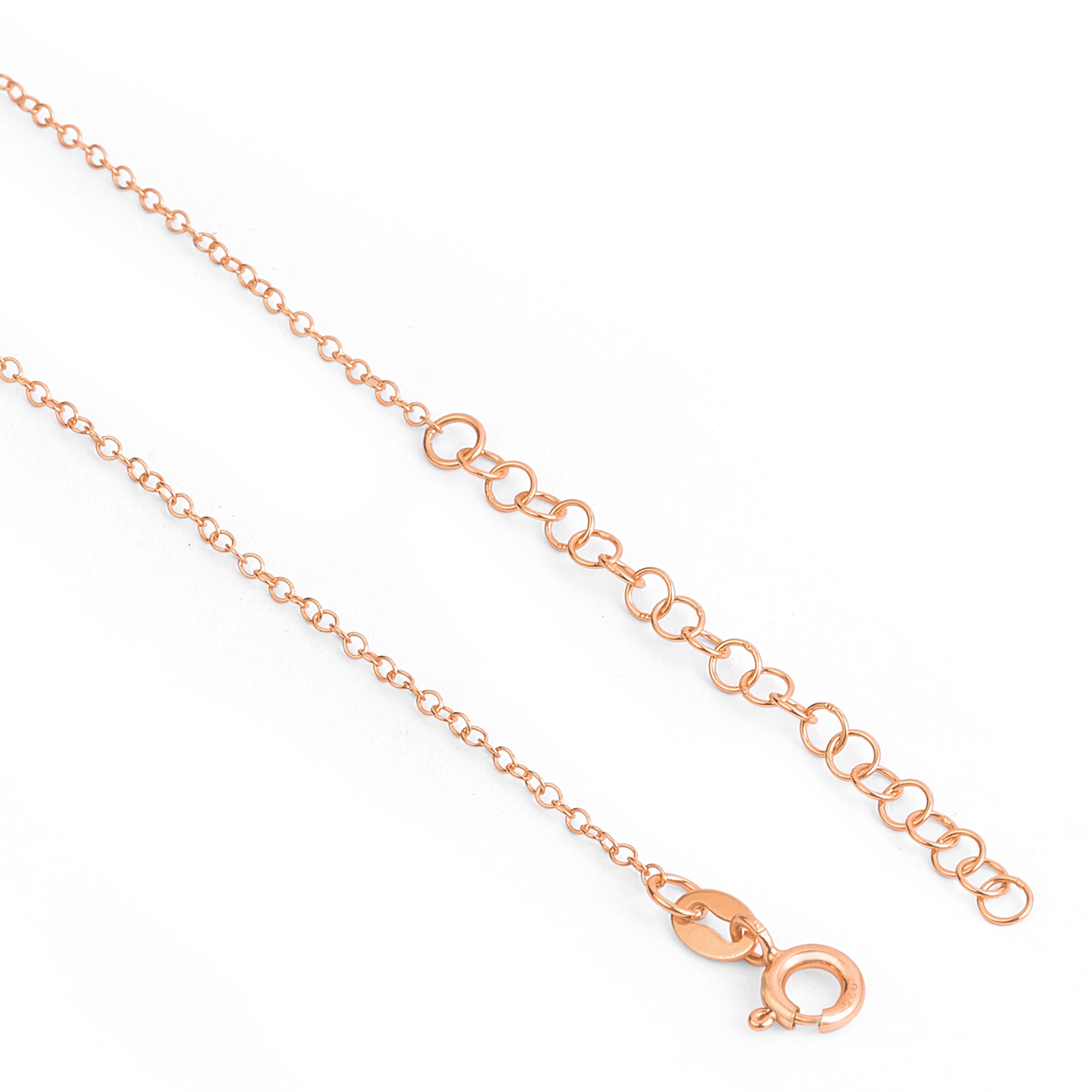 Radiant Duo Rose Gold Plated 925 Sterling Silver Necklace