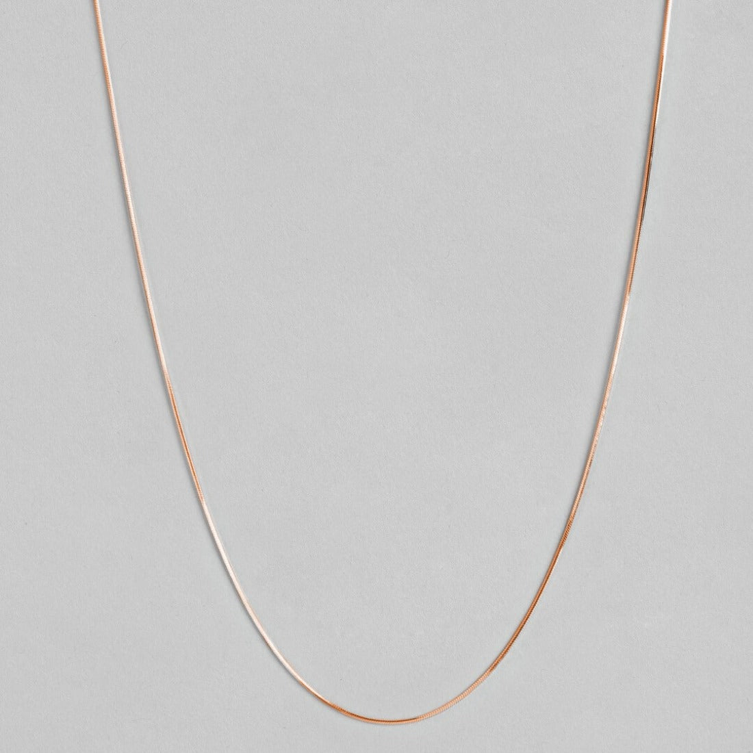 Graceful Serpent 925 Sterling Silver Rose Gold Plated Chain