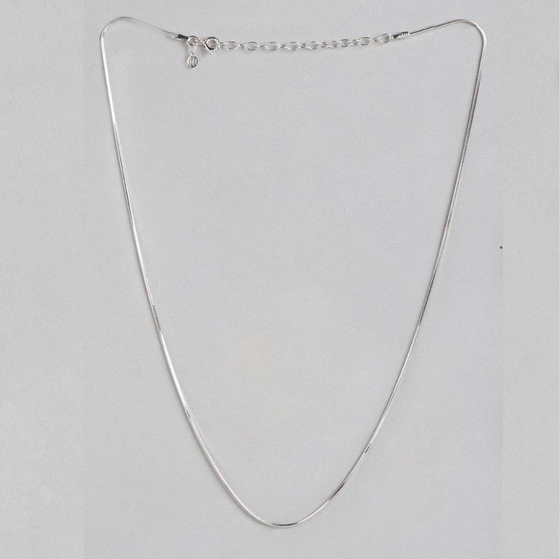 Elegant Serpentine 925 Sterling Silver Silver-Plated Snake Chain