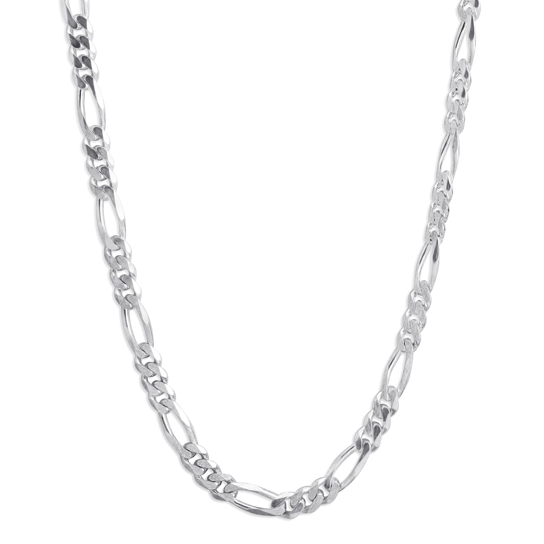 Refined Links Rhodium Plated 925 Sterling Silver Men's Chain