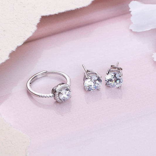 Alexis Solitaire Date Night 925 Sterling Silver Combo