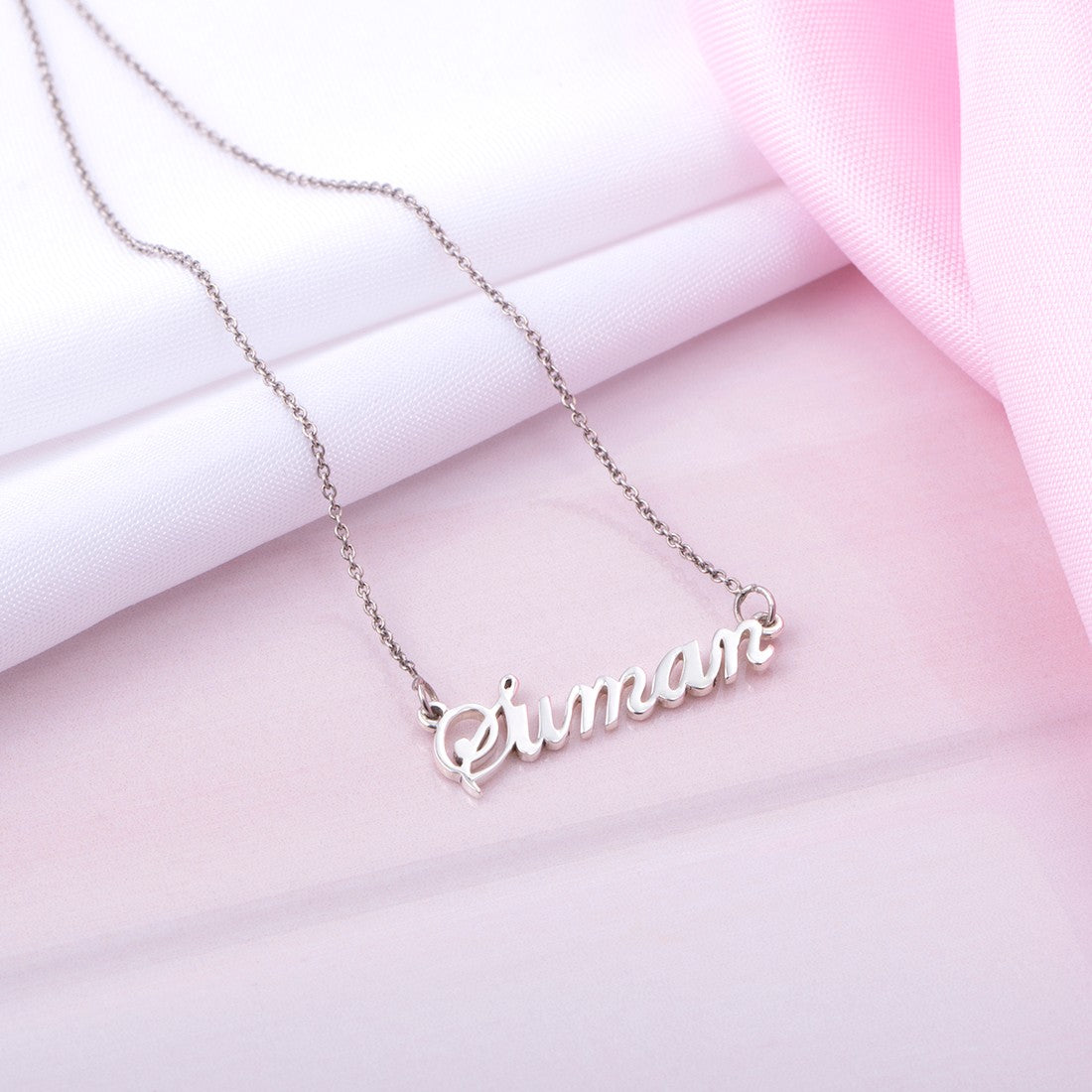 Personalised Sterling Silver Name Necklace CUSTOMIZED SILVER NAME