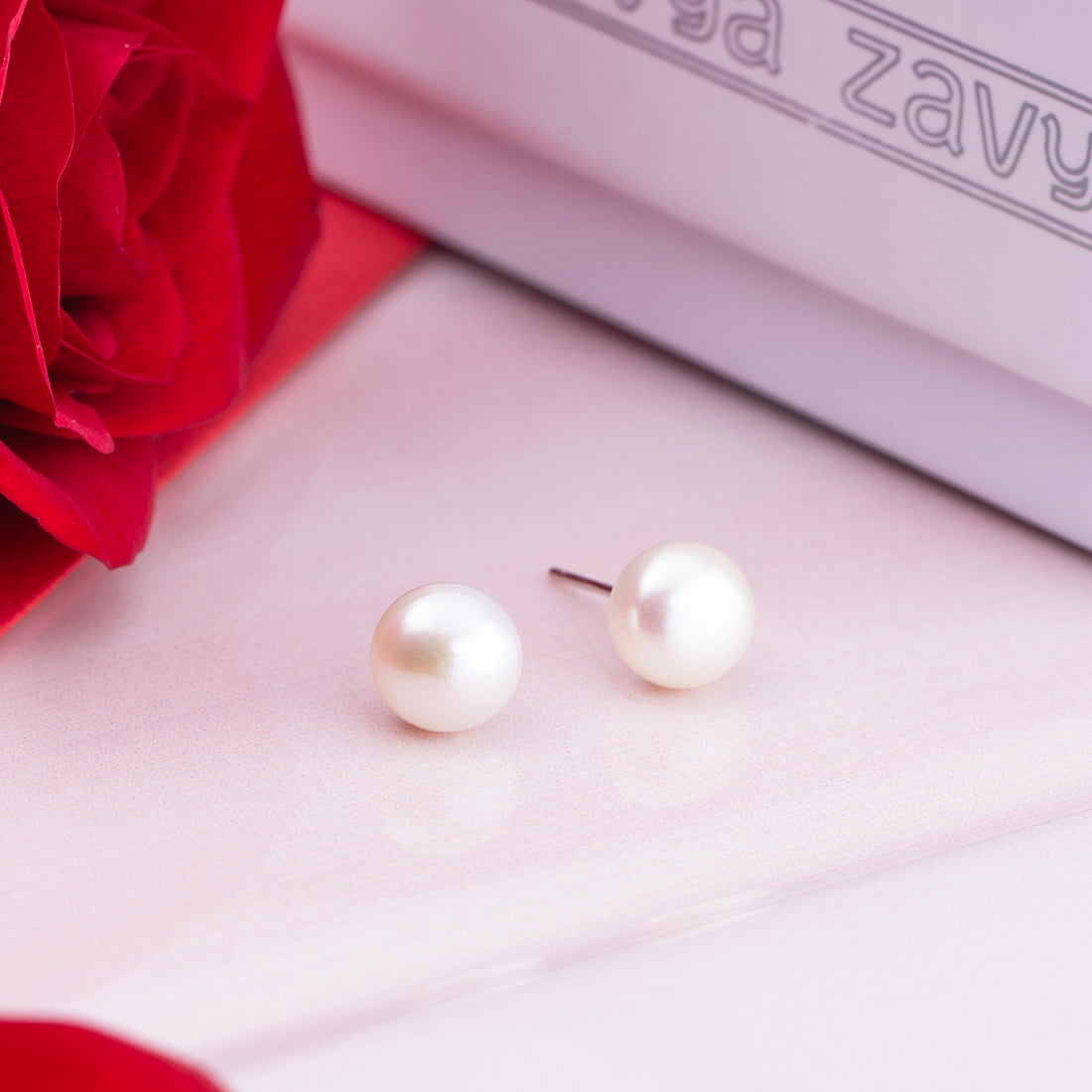 Pearlescent Whispers - Delicate Dot Pearl 925 Silver Earrings