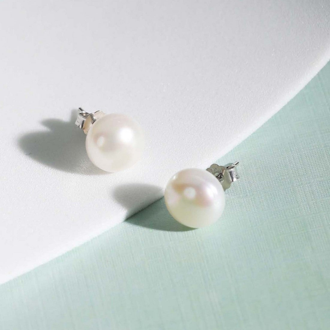 Delicate Dot Pearl 925 Silver Earrings