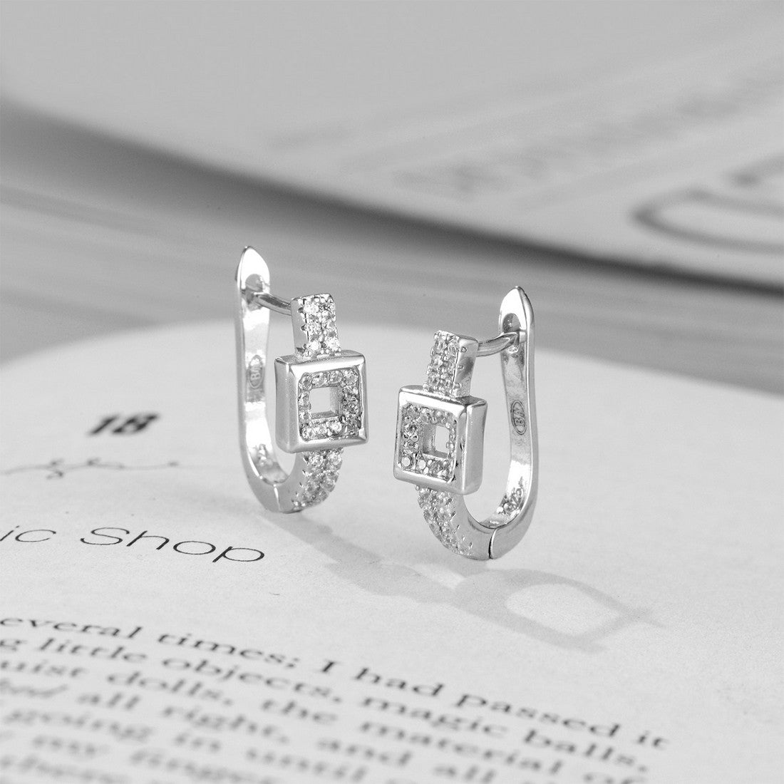 Lavish and Luxurious Silver Huggie 925 Silver Earrings