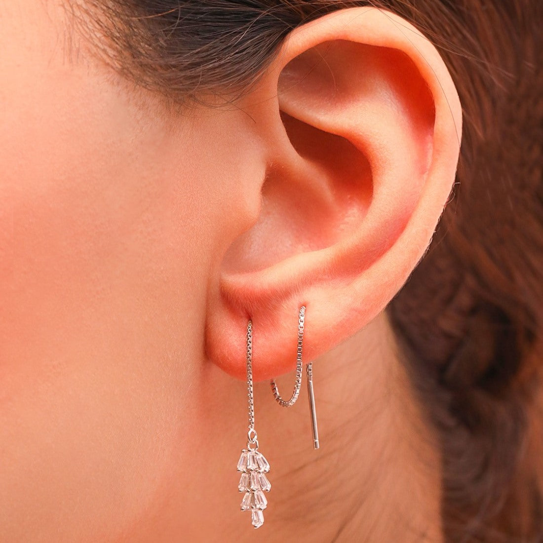 Sui Dhaga 925 Silver Earrings