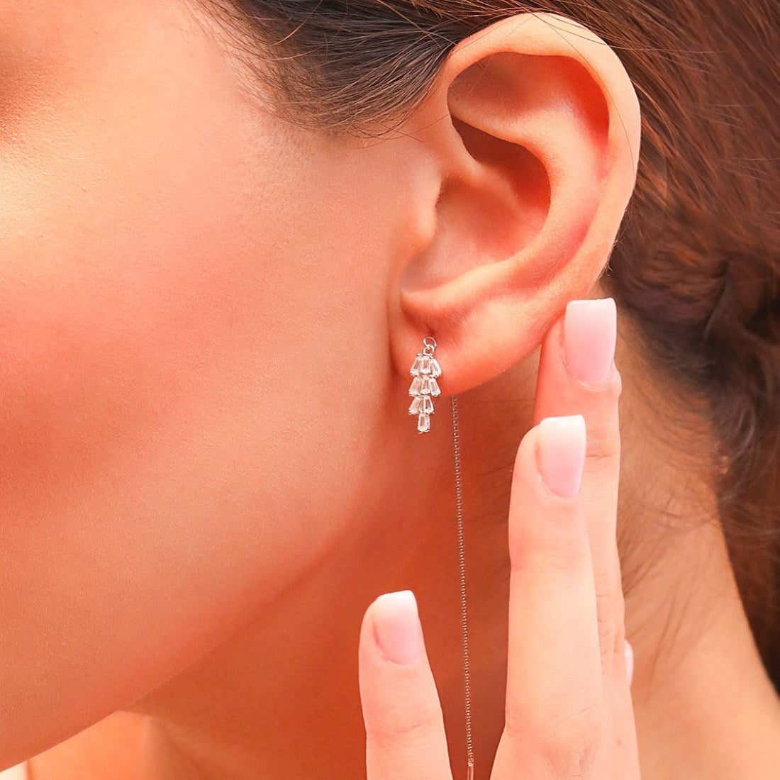 Sui Dhaga 925 Silver Earrings