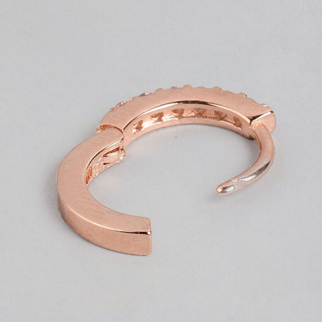 The Classic Rose Gold Moment Hoop 925 Silver Earrings