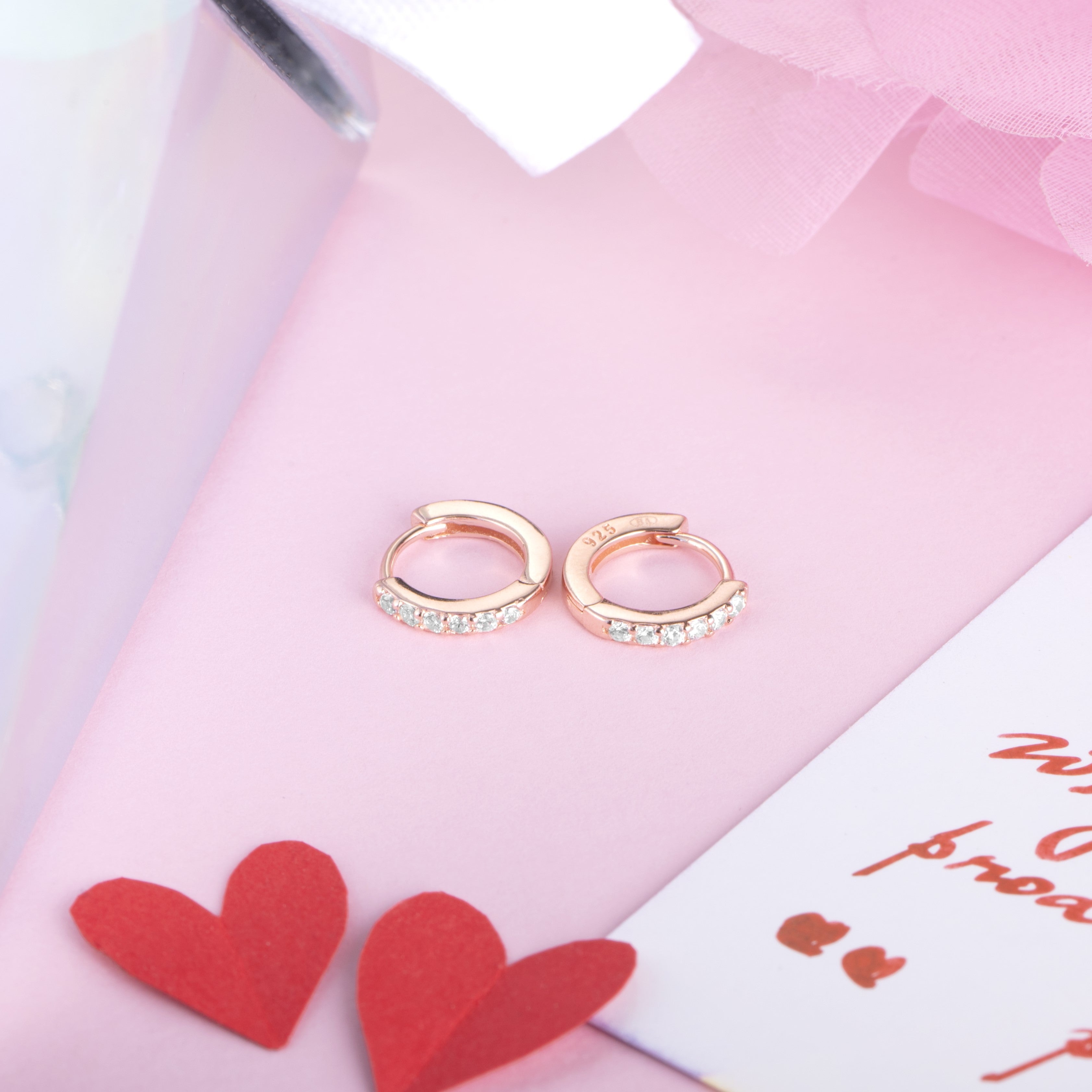 Timeless Radiance- The Classic Moment Hoop 925 Silver Earrings Gift Hamper