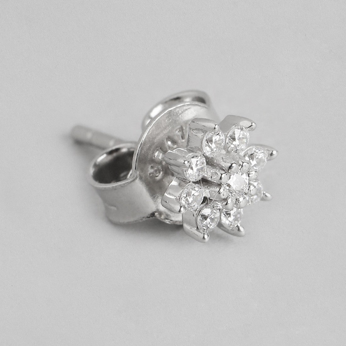 Celestial Blooms Nakshatra Floral Studs 925 Silver Earrings Gift Hamper for Sister