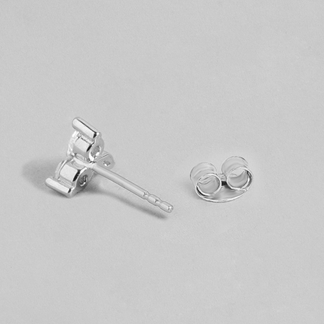 Minimal Triangle Studs 925 Silver Earrings