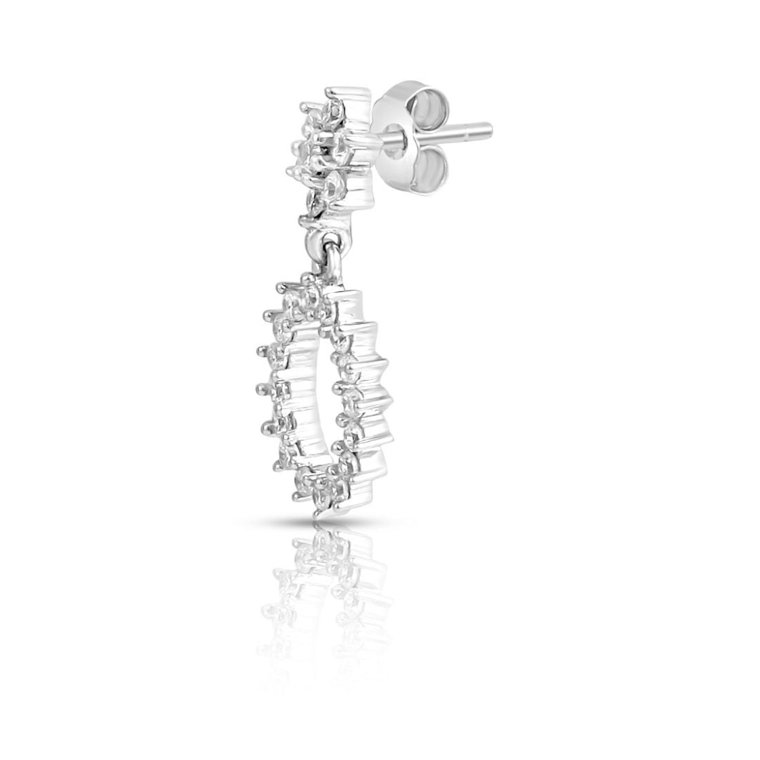 Tiny Treasures Rhodium Plated 925 Sterling Silver Earrings
