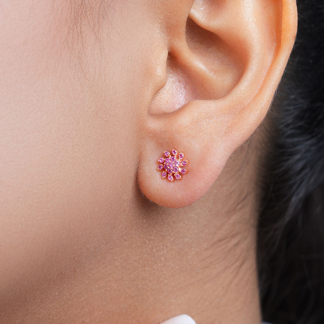 Branch Out Rose Gold Plated 925 Sterling Silver Earrings