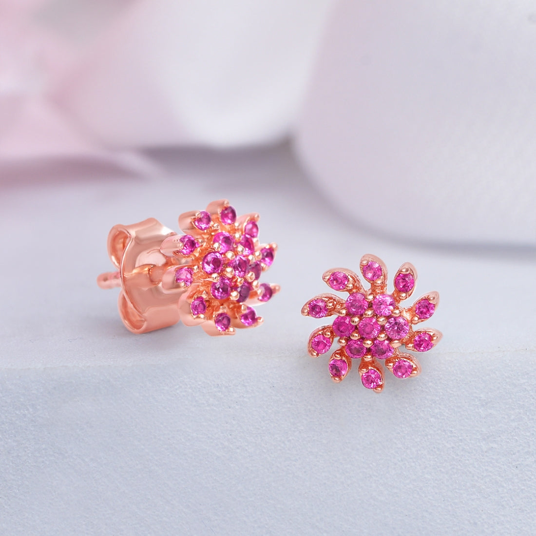 Branch Out Rose Gold Plated 925 Sterling Silver Earrings