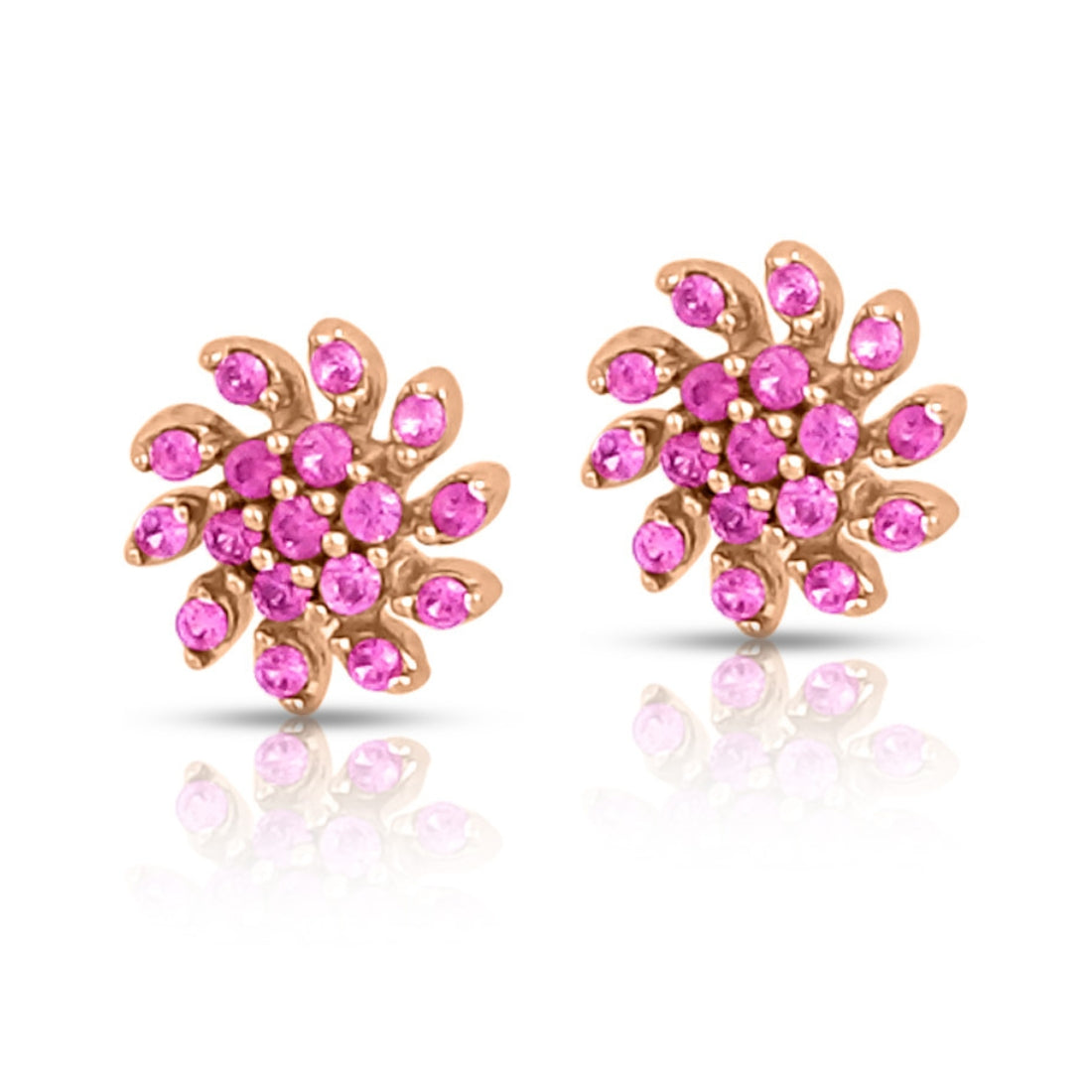 Branch Out Rose Gold Plated 925 Sterling Silver Earrings