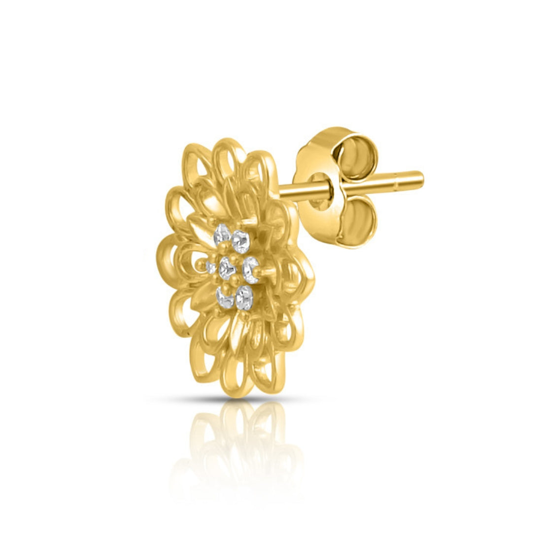 Sunlit Bloom Gold Plated 925 Sterling Silver Earrings