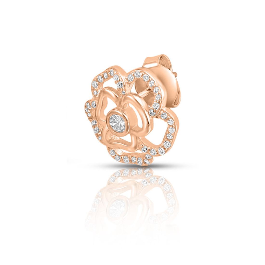 Ethereal Beauty Rose Gold Plated 925 Sterling Silver Earrings