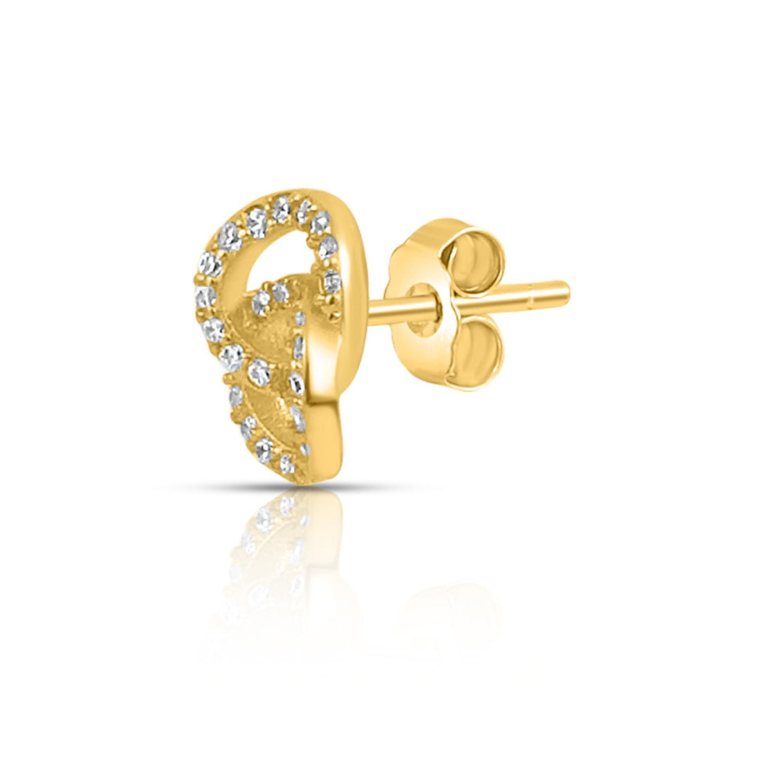 Interlinked Gold Plated 925 Sterling Silver Earrings