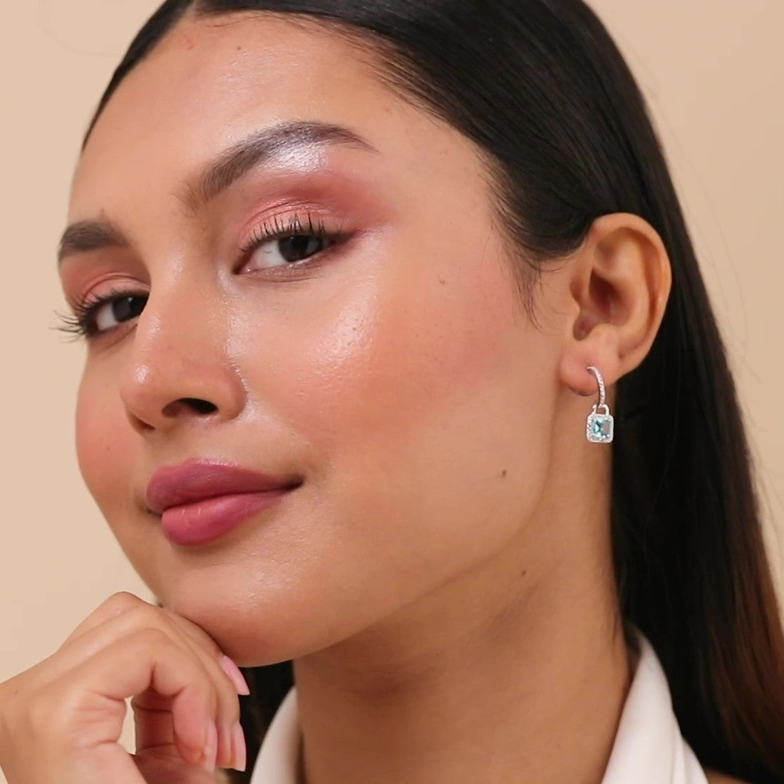 Sea Song Silver Rhodium Plated Earrings