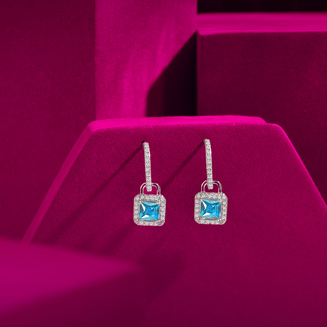 Sea Song Silver Rhodium Plated Earrings