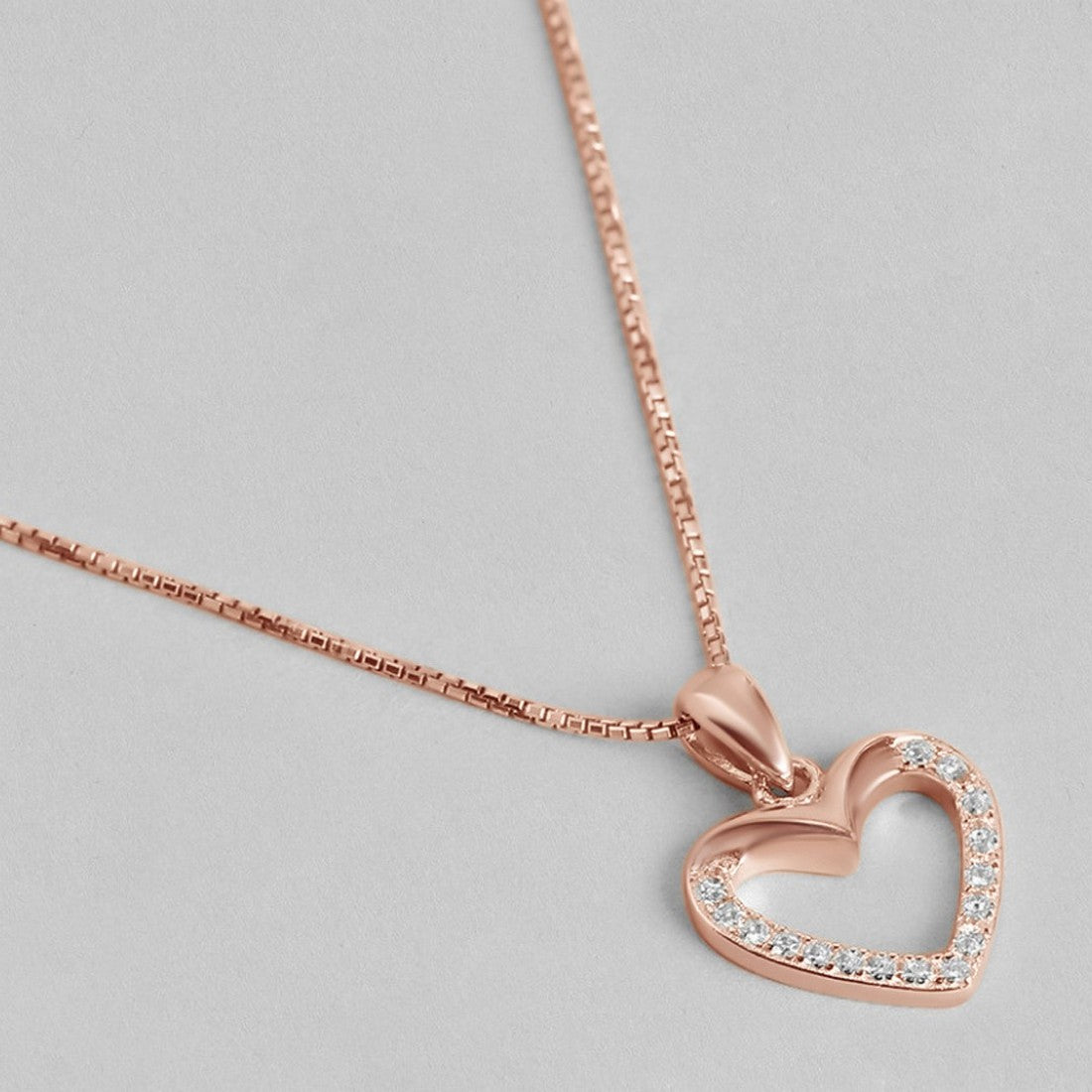 Be my Valentine Rose Gold 925 Silver Jewellery Set