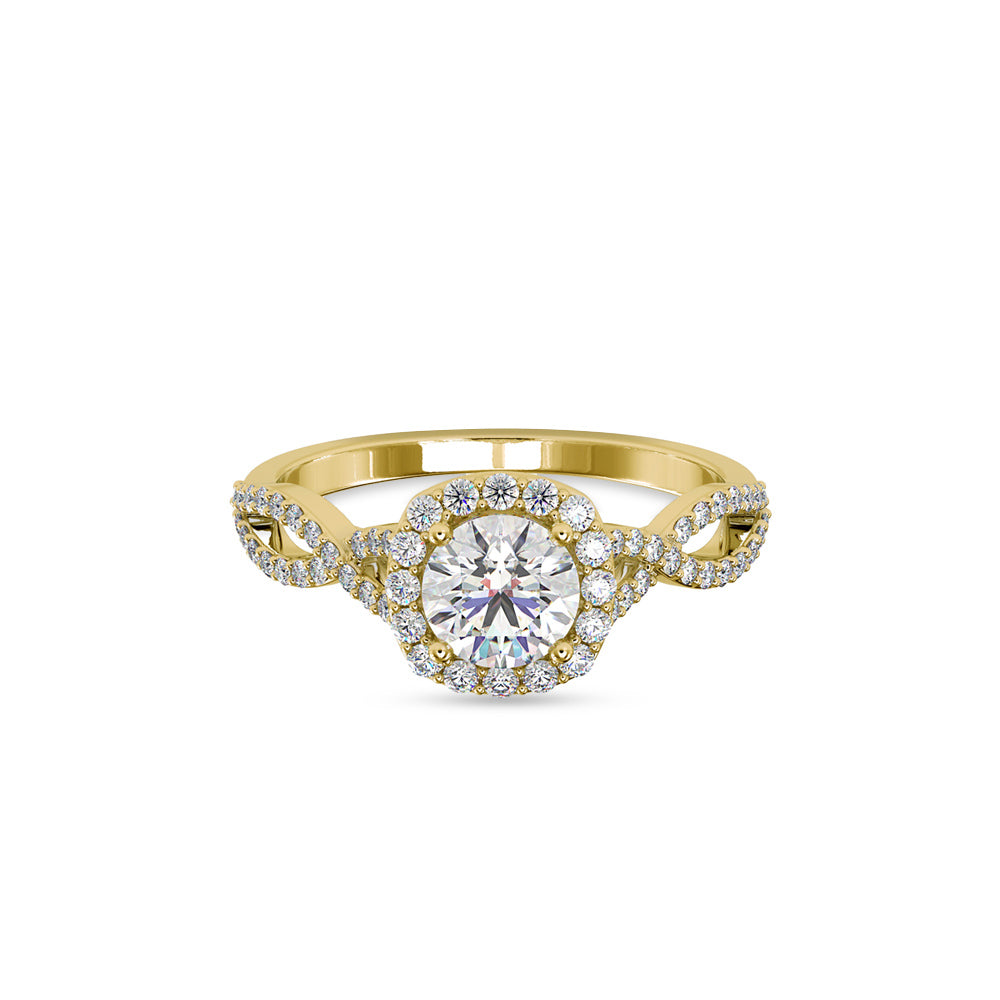 CT Halo Solitaire Lab-Grown Diamond Ring – Zavya