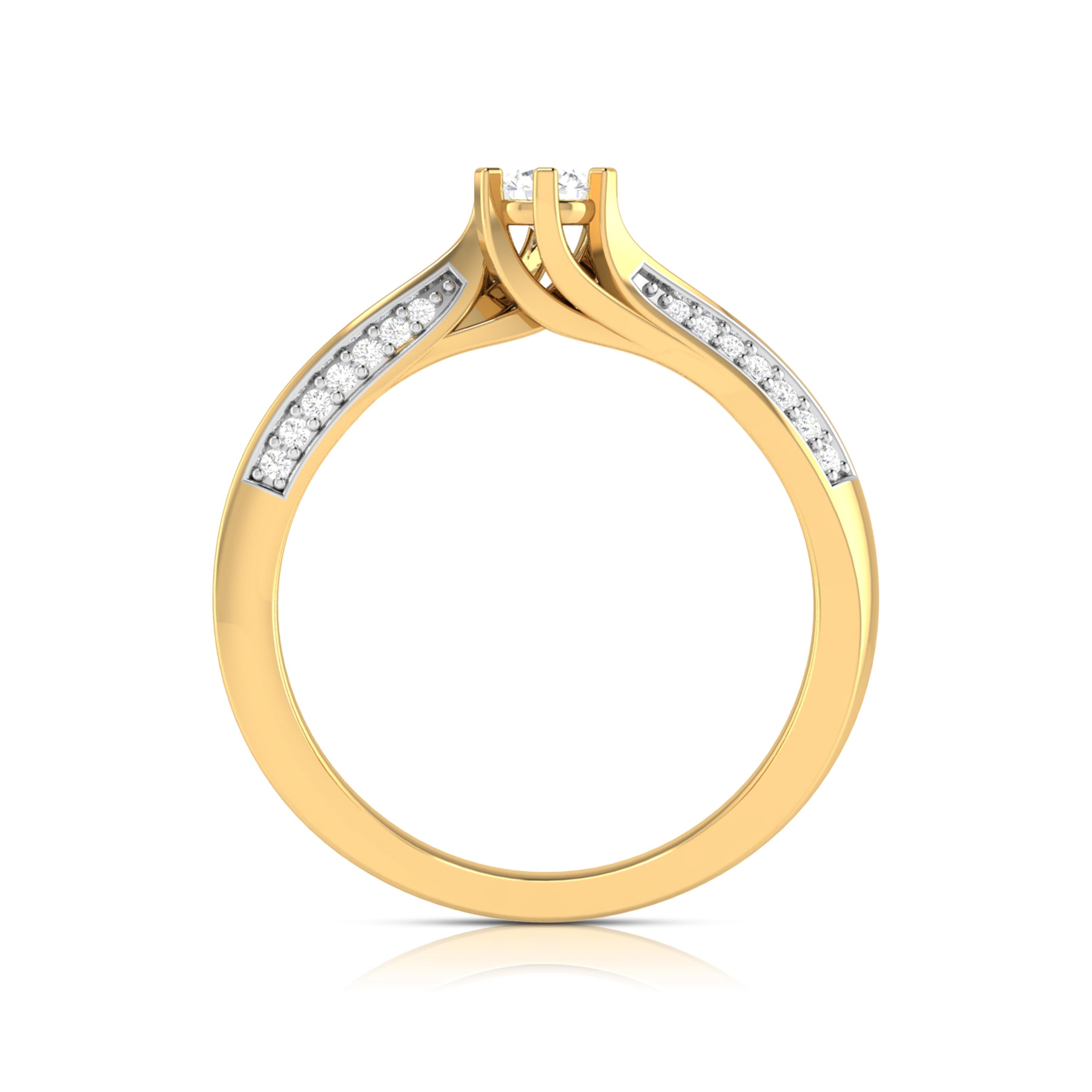 0.31 CT Gold Luminous Diamond Eternity Ring