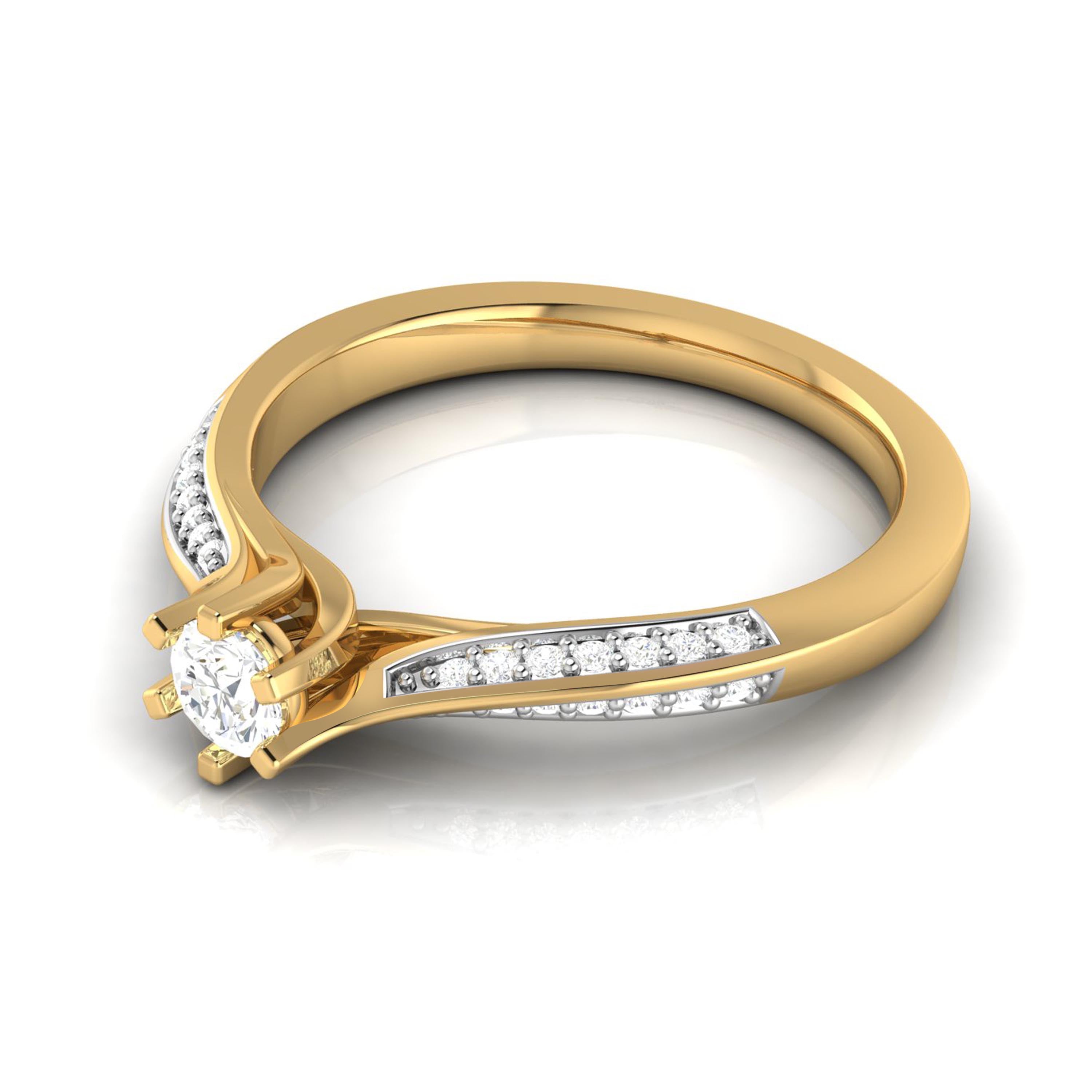 0.31 CT Gold Luminous Diamond Eternity Ring