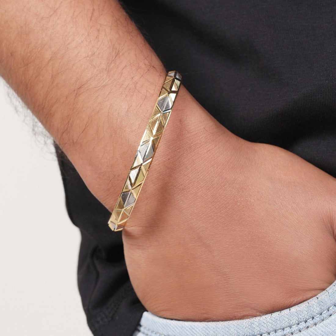 Gold Plated Kada Designs In Silver Silver Kada For Mens Gold Kada