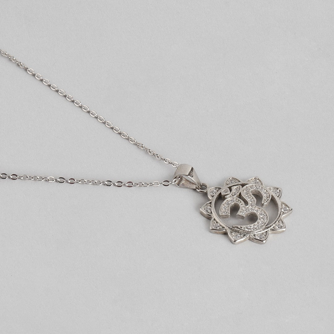 Om Silver 925 Silver Necklace
