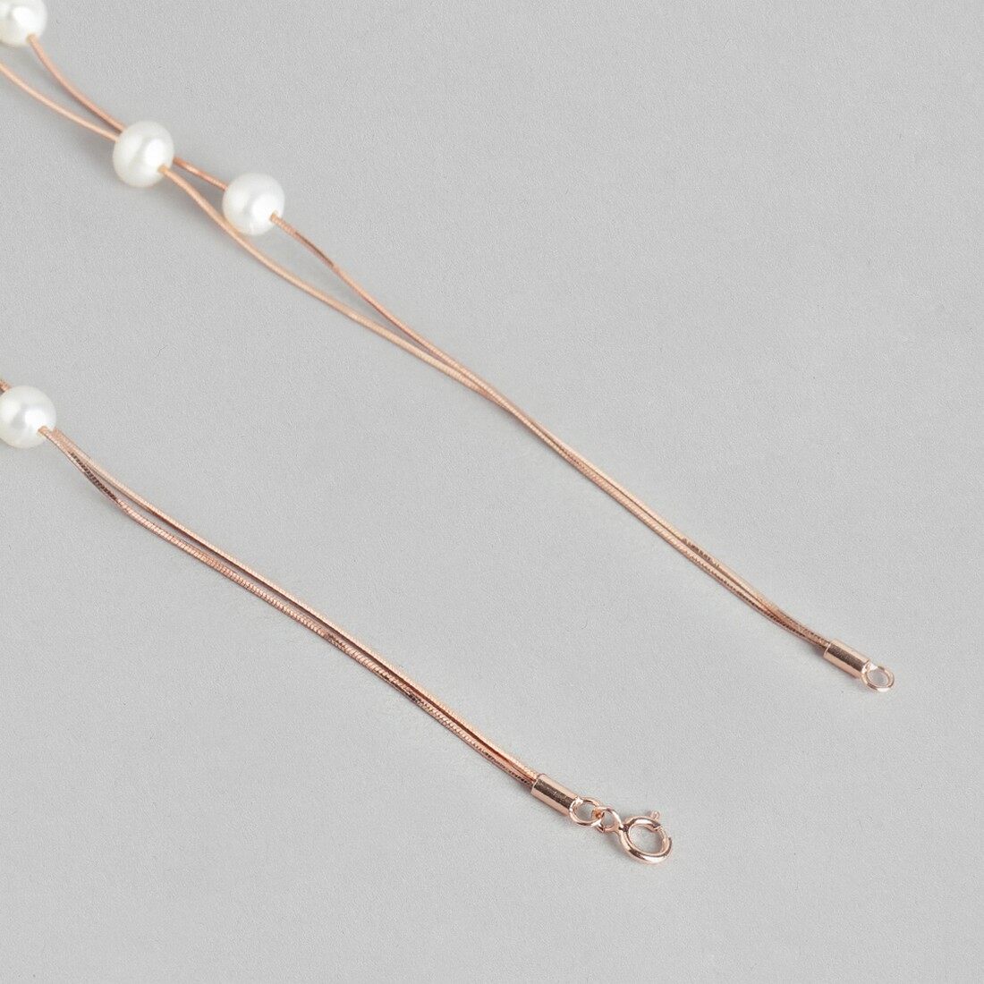 Pearl me Up Rose Gold 925 Silver Necklace