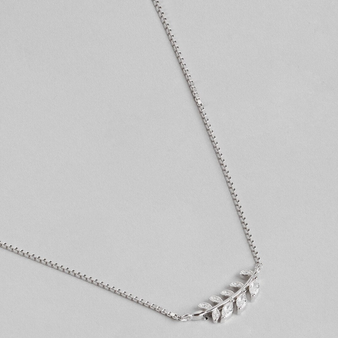 Branch and Leaf 925 Silver Necklace