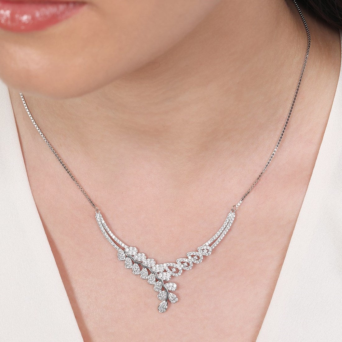 Drop In you 925 Sterling Silver Necklace