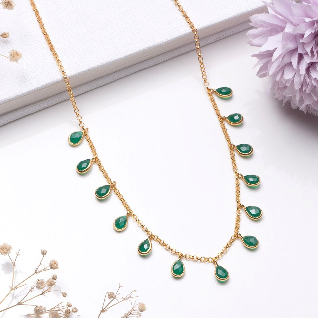 Gilded Harmony Gold-Plated 925 Sterling Silver Necklace Chain