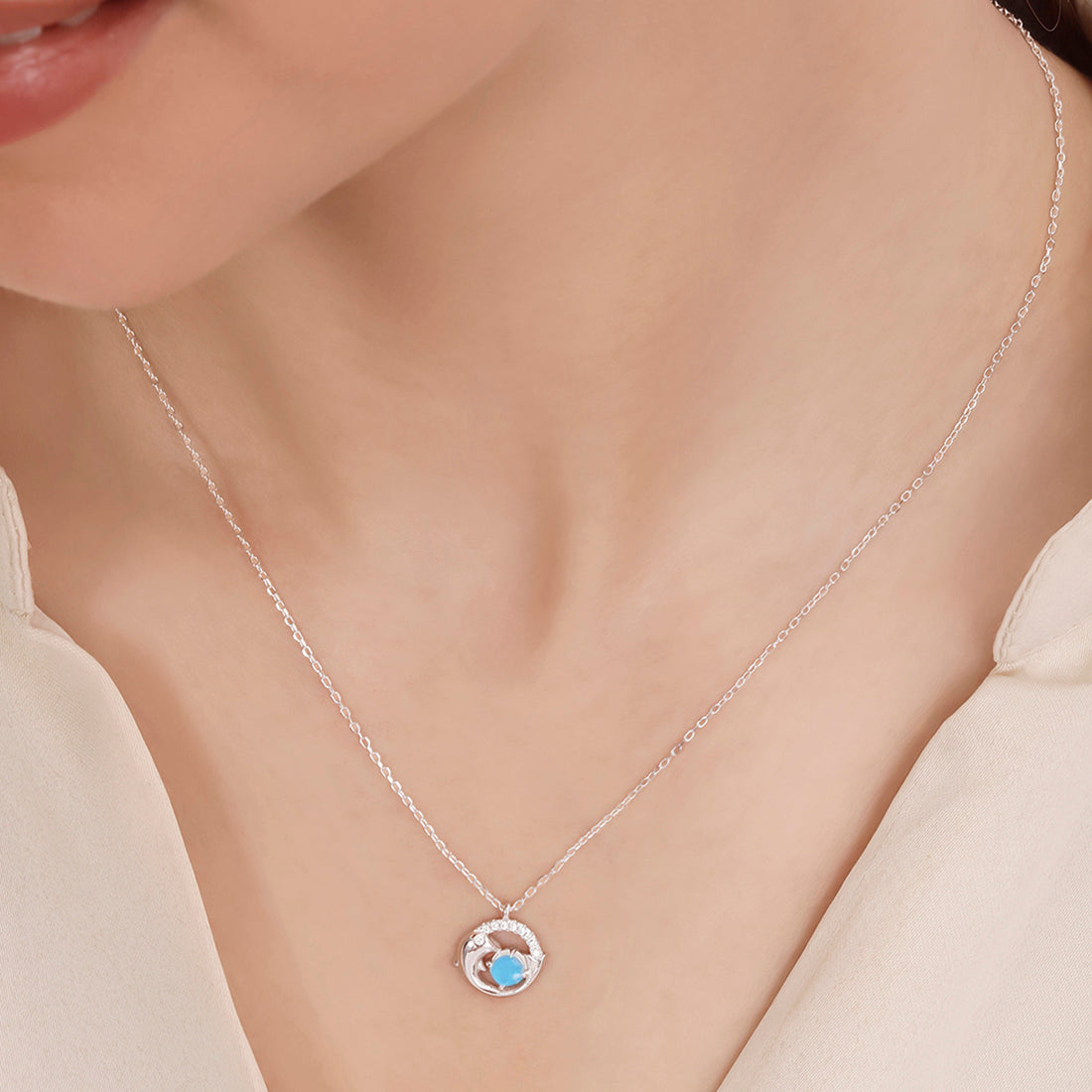 Radiance Rhodium Plated 925 Sterling Silver Necklace