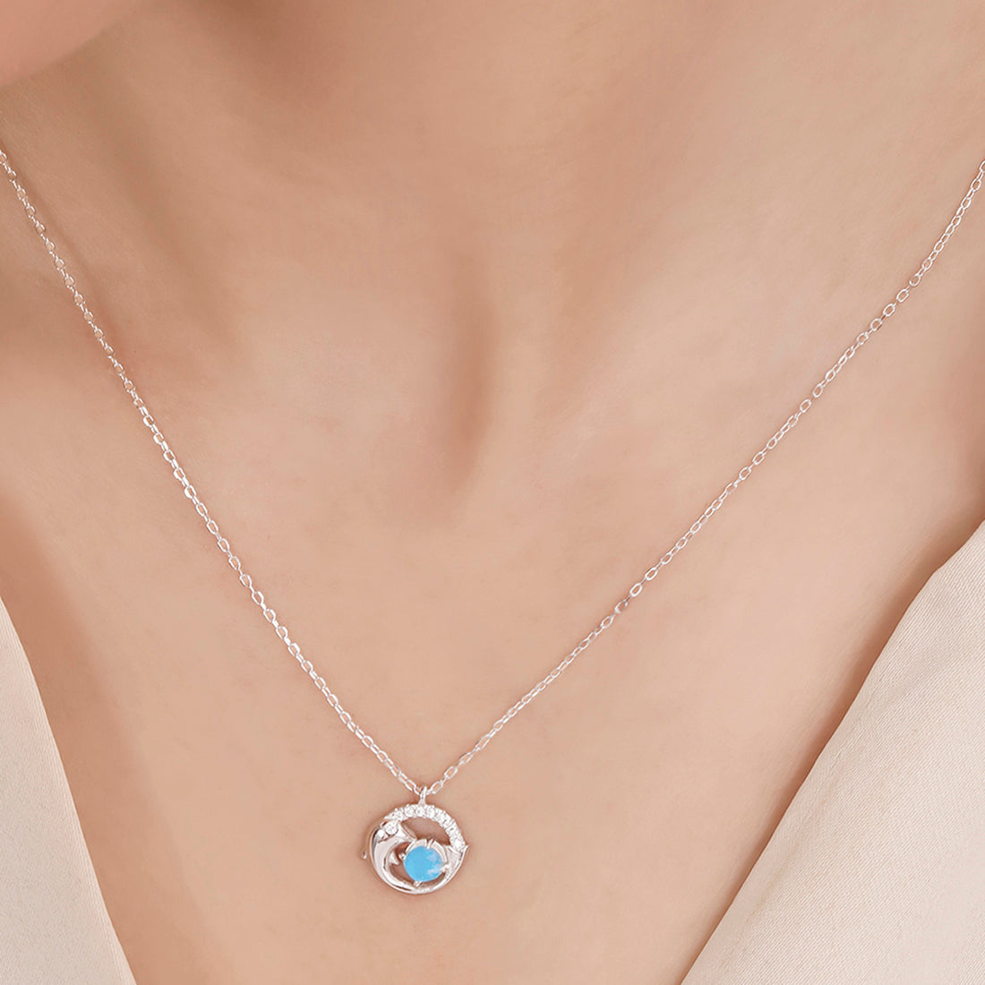 Radiance Rhodium Plated 925 Sterling Silver Necklace